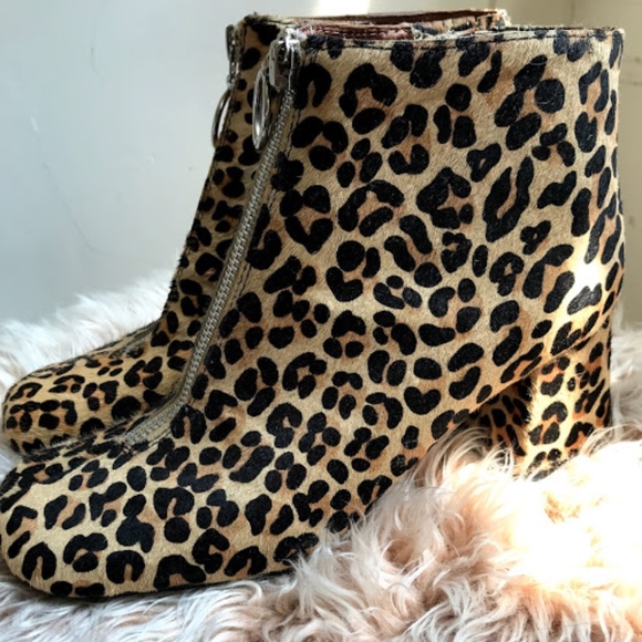 Jeffrey Campbell Shoes - Jeffrey Campell Leopard Fur Ankle Boots -- 8.5